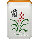 Mahjong fleur orchidée