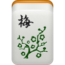 Mahjong fleur prunier